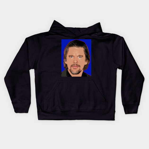 ethan hawke Kids Hoodie by oryan80